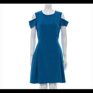Dress Zac Posen Teal cold Shoulder